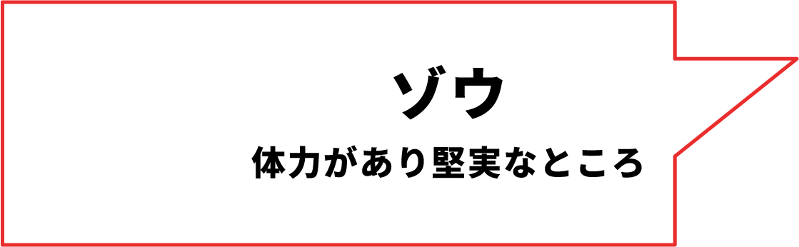 ゾウ 体力があり堅実なところ